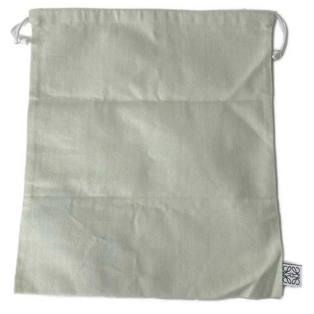 Loewe Drawstring Pouch Light Green Multi Canvas Leather